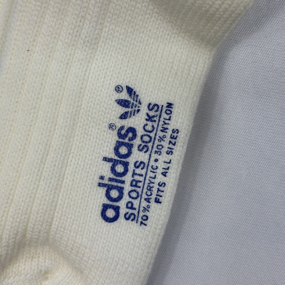 Adidas Vintage Sports Socks New Made‎ In Western-Germany Rare Unique Torsion NWT - Picture 3 of 6